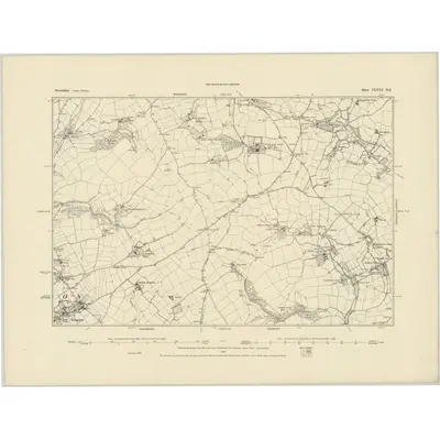 1885 Map of Devonshire CXXXI.NE