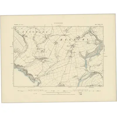 1885 Map of Devonshire CXXXI.SE, 1886 Print