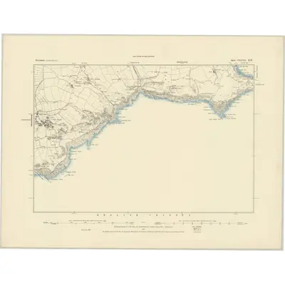 1885 Map of Devonshire CXXXIX.NW