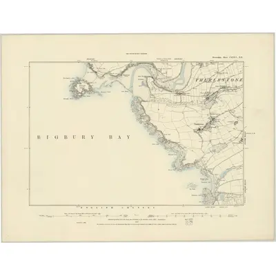 1886 Map of Devonshire CXXXV.NE