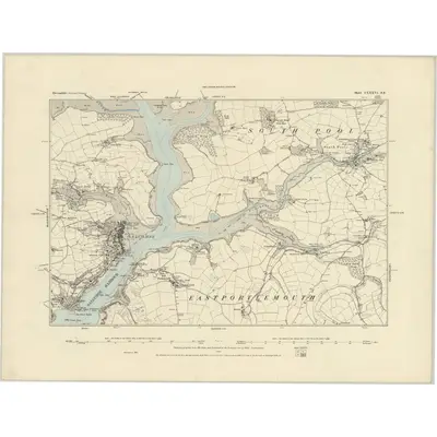1885 Map of Devonshire CXXXVI.SE