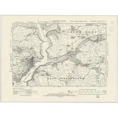 1938 Map of Devonshire CXXXVI.SE, 1944 Print