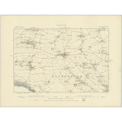 1885 Map of Devonshire CXXXVI.SW