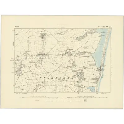 1885 Map of Devonshire CXXXVII.NW & NE