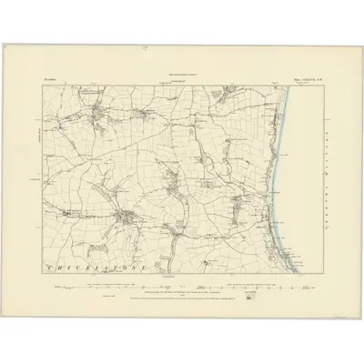 1885 Map of Devonshire CXXXVII.SW