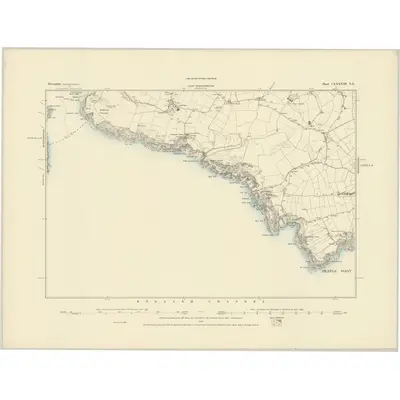 1885 Map of Devonshire CXXXVIII.NE