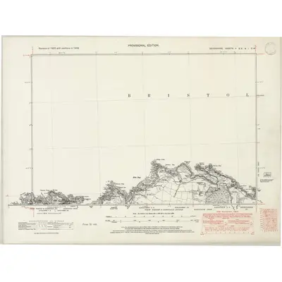 1938 Map of Devonshire IA.SE & I.SW, 1947 Print