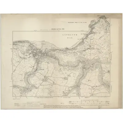 1903 Map of Devonshire III.NW & SW, 1905 Print
