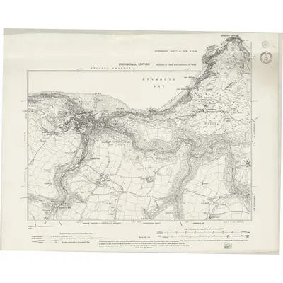 1938 Map of Devonshire III.NW & SW, 1943 Print
