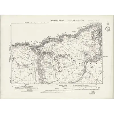 1932 Map of Devonshire IV.NE, 1943 Print