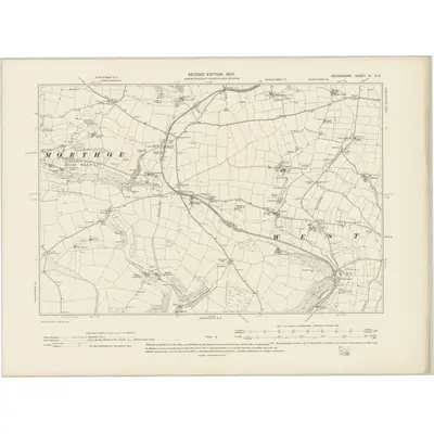 1903 Map of Devonshire IV.SE, 1905 Print