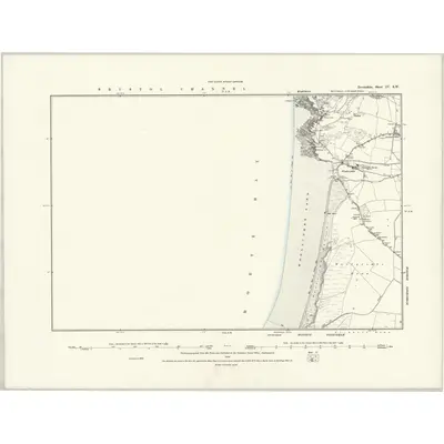 1886 Map of Devonshire IV.SW, 1888 Print