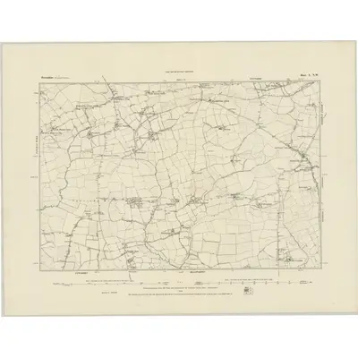 1883 Map of Devonshire L.NW, 1884 Print