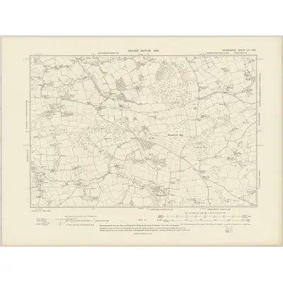 1904 Map of Devonshire LIII.SW, 1906 Print
