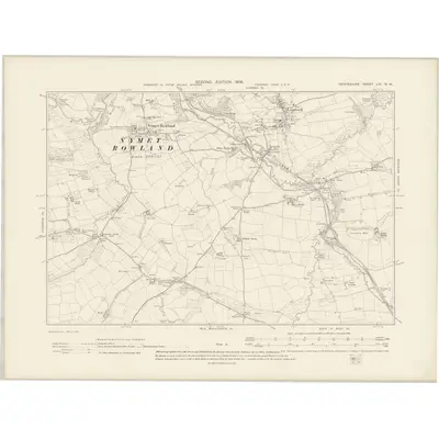 1904 Map of Devonshire LIV.NW, 1906 Print