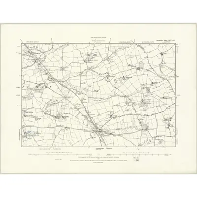 1886 Map of Devonshire LIV.SE, 1888 Print
