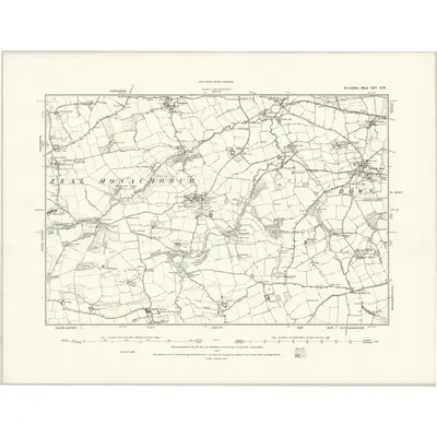 1886 Map of Devonshire LIV.SW, 1888 Print