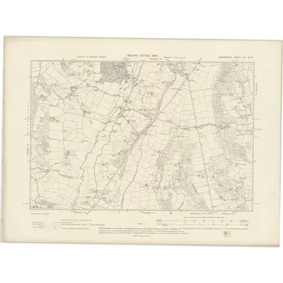 1903 Map of Devonshire LIX.NW, 1906 Print