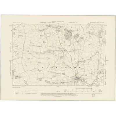 1903 Map of Devonshire LVI.SW, 1906 Print