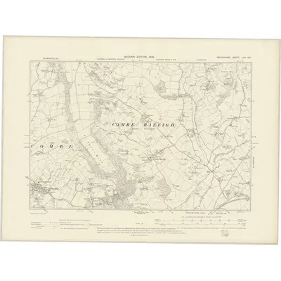 1903 Map of Devonshire LVIII.SE, 1906 Print