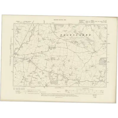1903 Map of Devonshire LX.SE, 1906 Print