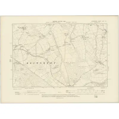1905 Map of Devonshire LXIII.SE, 1906 Print