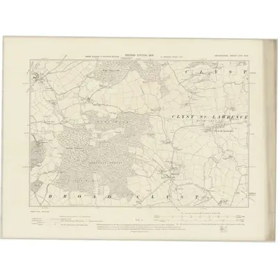 1903 Map of Devonshire LXIX.NW, 1906 Print