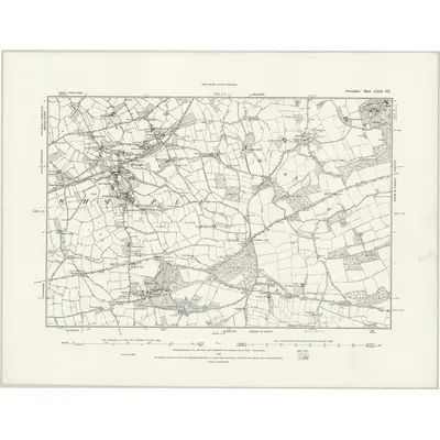 1887 Map of Devonshire LXIX.SE, 1888 Print