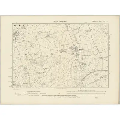 1904 Map of Devonshire LXV.NW, 1906 Print