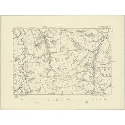 1886 Map of Devonshire LXV.SE, 1887 Print