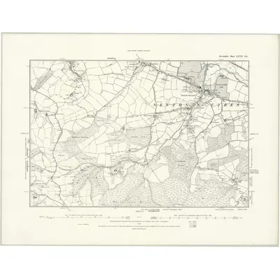 1886 Map of Devonshire LXVII.SE, 1888 Print