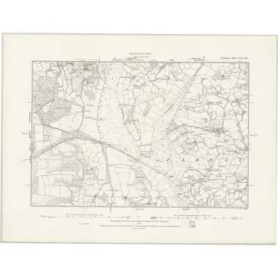 1887 Map of Devonshire LXX.SE, 1888 Print