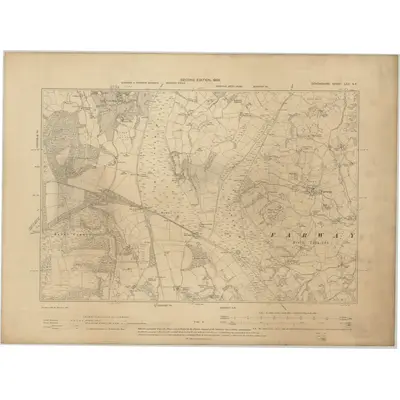 1903 Map of Devonshire LXX.SE, 1906 Print