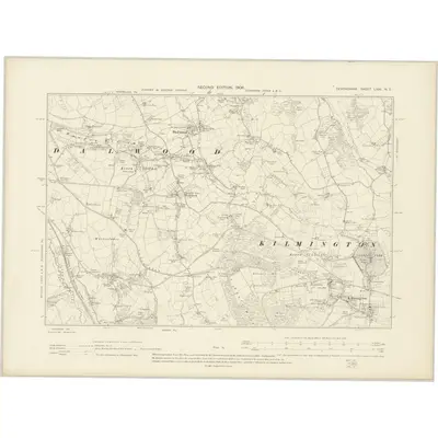 1903 Map of Devonshire LXXI.NE, 1906 Print