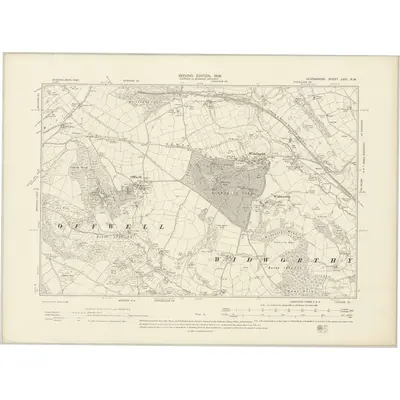 1903 Map of Devonshire LXXI.NW, 1906 Print