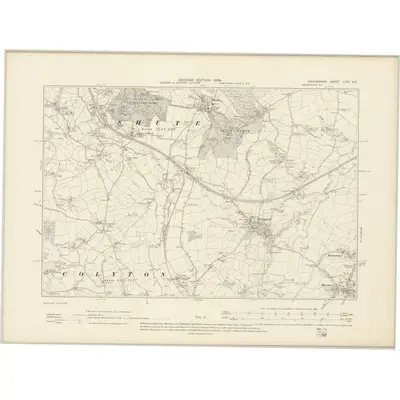 1903 Map of Devonshire LXXI.SE, 1906 Print