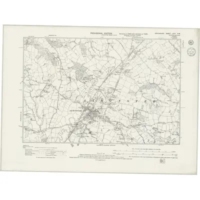 1938 Map of Devonshire LXXII.NW, 1943 Print
