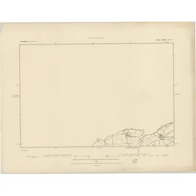 1882 Map of Devonshire LXXIII.NW, 1883 Print