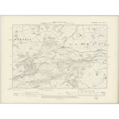 1904 Map of Devonshire LXXIX.SE, 1906 Print