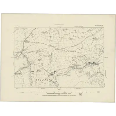 1884 Map of Devonshire LXXVII.NW
