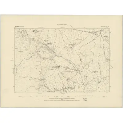 1884 Map of Devonshire LXXVII.SE