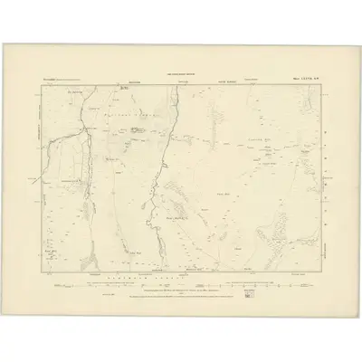 1884 Map of Devonshire LXXVII.SW, 1885 Print