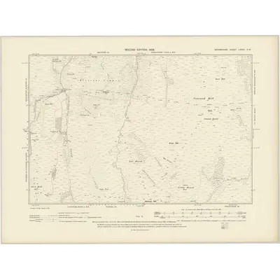 1904 Map of Devonshire LXXVII.SW, 1906 Print