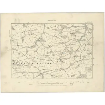 1887 Map of Devonshire LXXVIII.NE