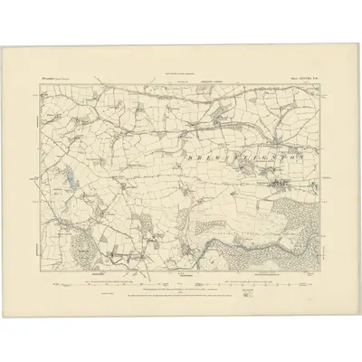 1884 Map of Devonshire LXXVIII.SW