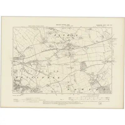 1903 Map of Devonshire LXXX.NE, 1906 Print