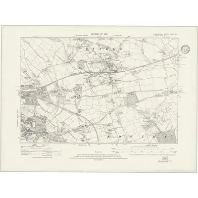 1932 Map of Devonshire LXXX.NE, 1935 Print