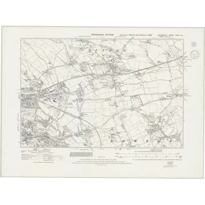 1938 Map of Devonshire LXXX.NE, 1944 Print