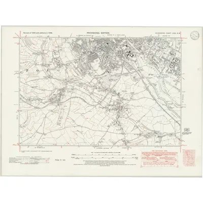 1938 Map of Devonshire LXXX.SW, 1946 Print