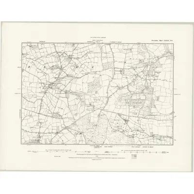 1888 Map of Devonshire LXXXI.NE, 1889 Print